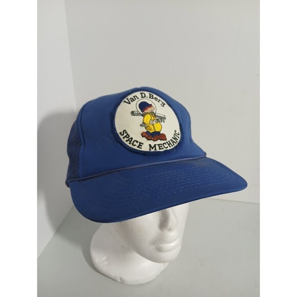 Other - Vintage 80s NASA Spacelab-3 Van D. Berg SPACE MECHANIC Trucker Hat U.S. Crown